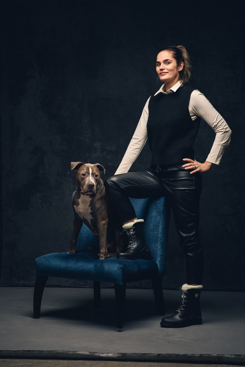 Angelique, hondengedragsdeskundige in Jávea, met haar hond